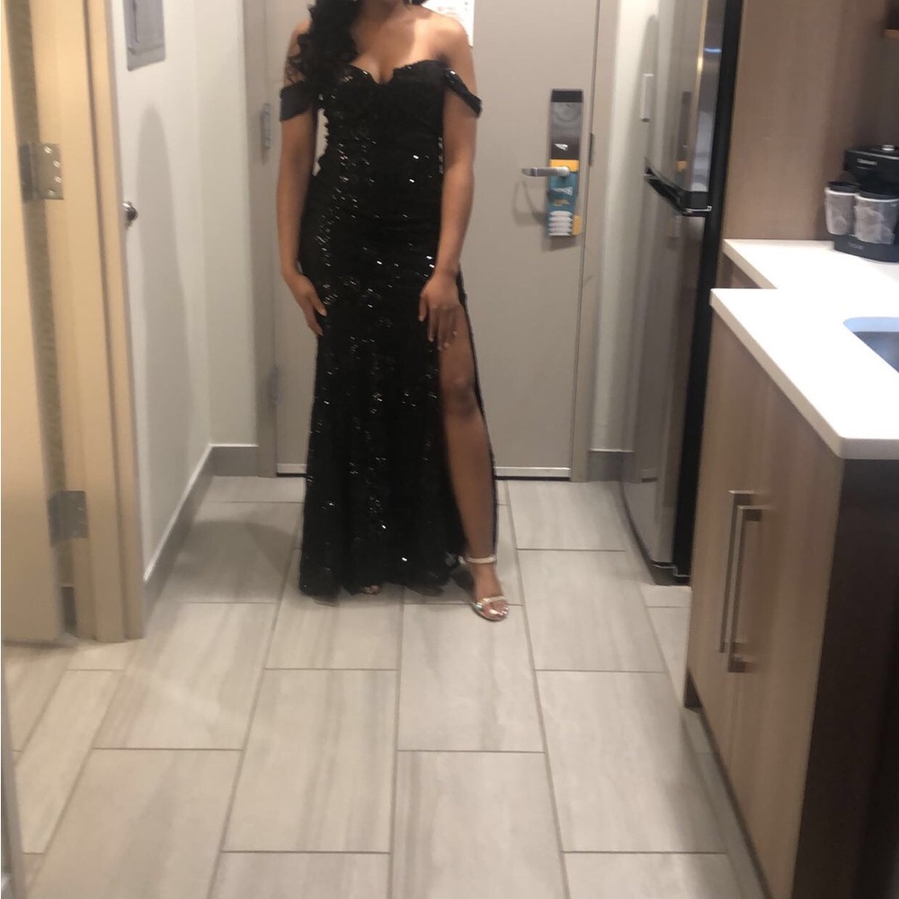 Black gown dress
